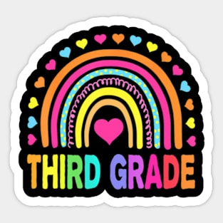 Third Grade 3rd Grade  Teachers Kids Back to School Sticker